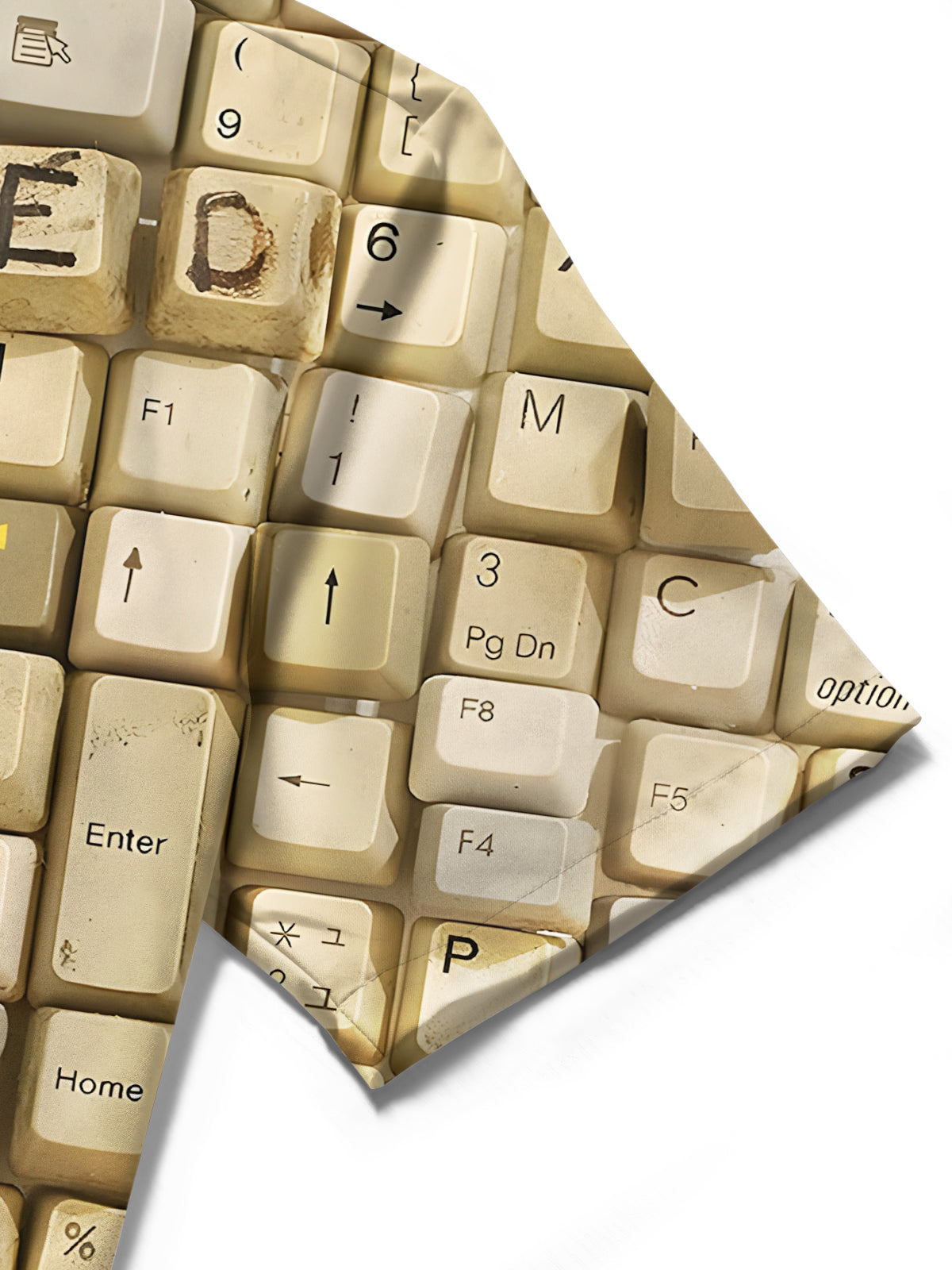 Keyboard Print Men's Pocket Short Sleeve Shirts