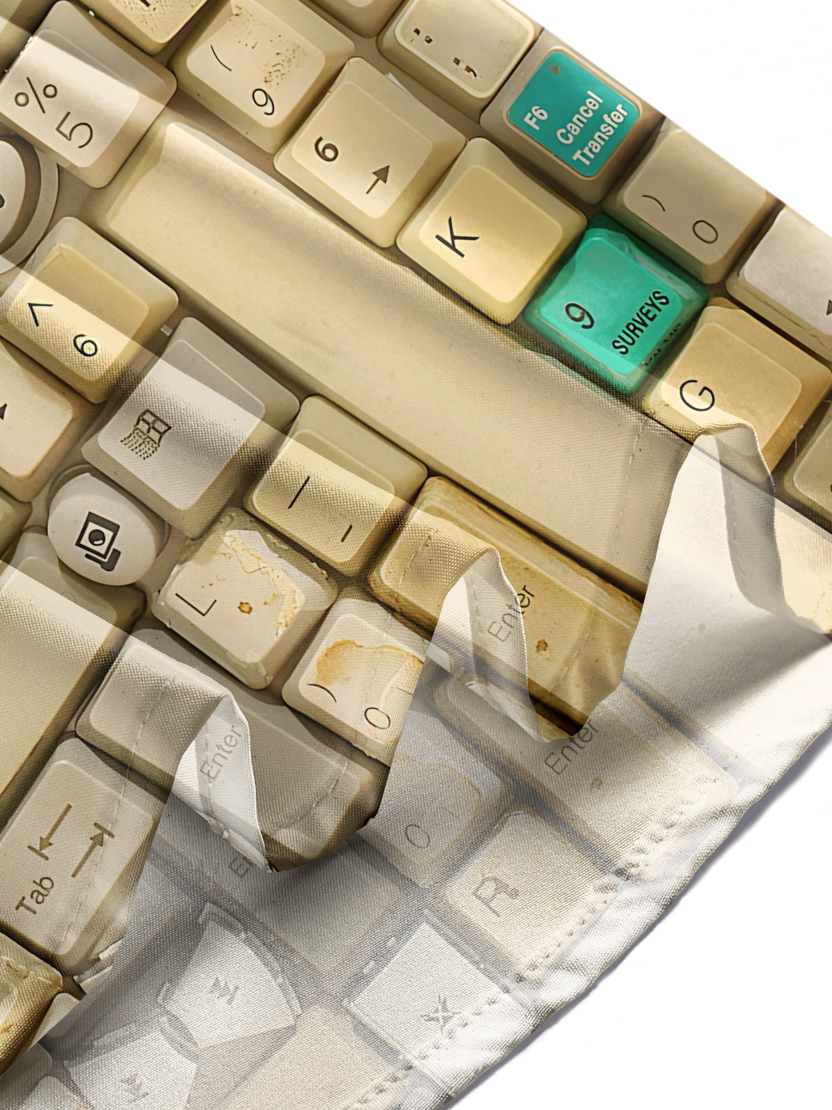 Keyboard Print Men's Pocket Short Sleeve Shirts