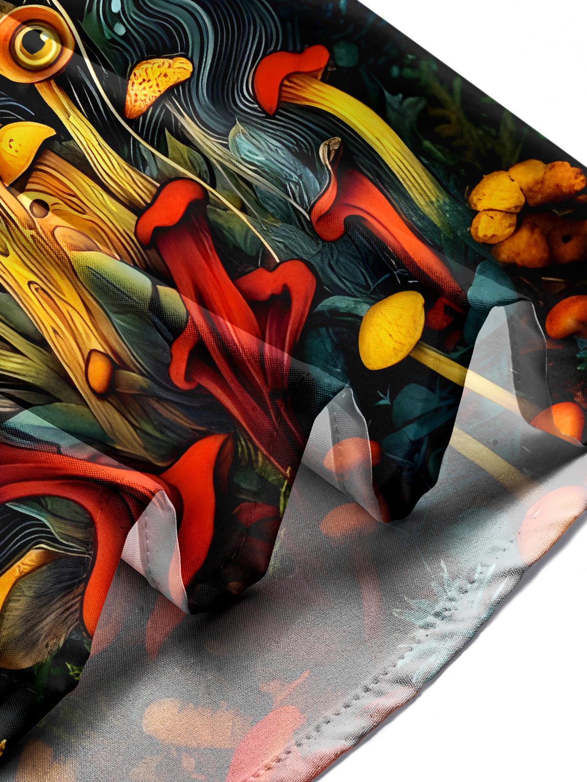 Mushroom Eyes Men's Pocket Short Sleeve Shirts