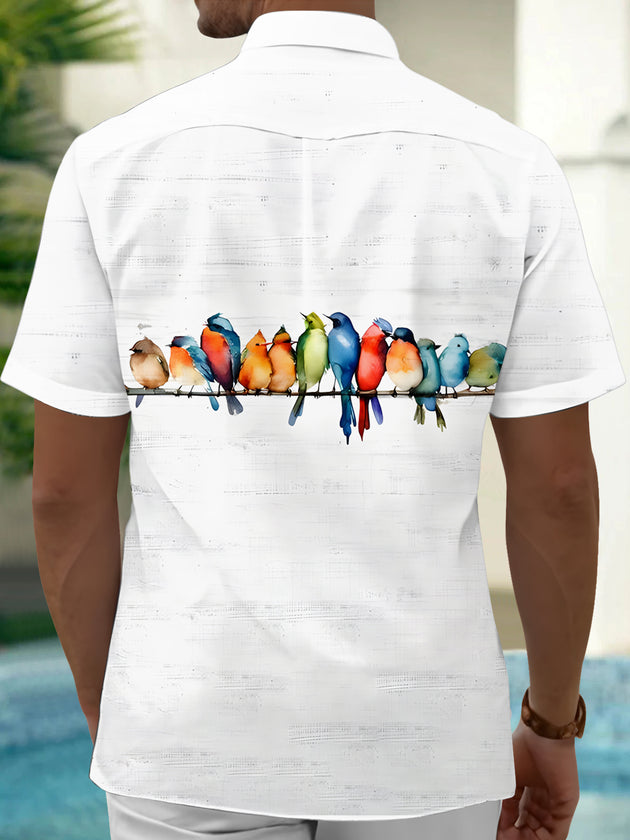 men's pocket shirt back view
