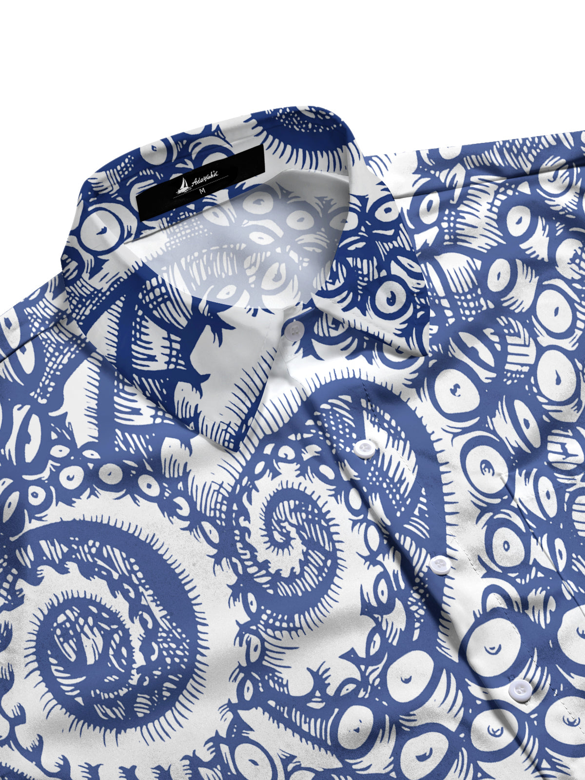 Hawaiian Octopus Men's Pocket Short Sleeve Shirts