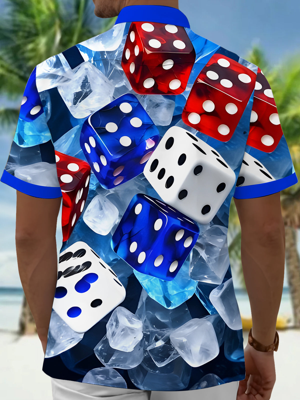 Dice Men's Pocket Short Sleeve Shirts