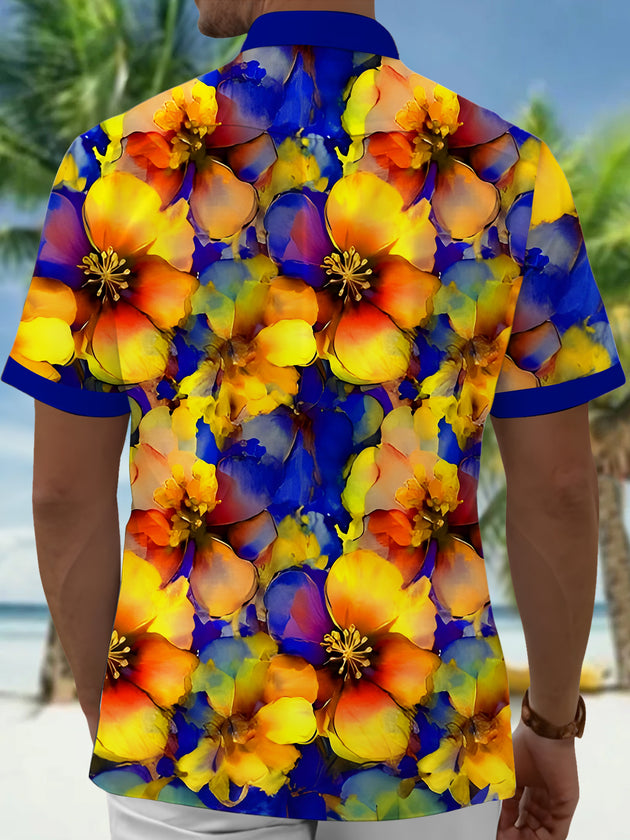 men's botanical shirt side view