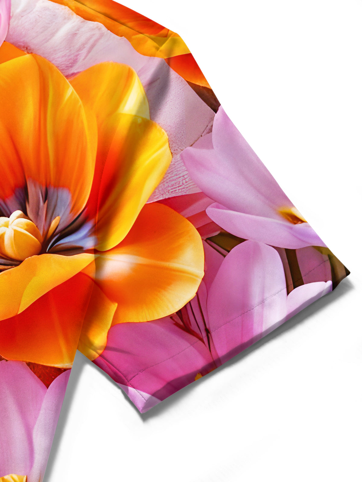 Floral Men's Pocket Short Sleeve Shirts