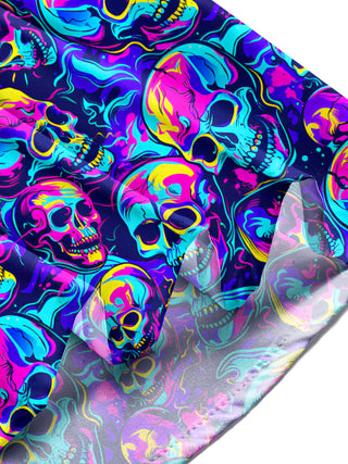 men's skull print shirt summer vacation