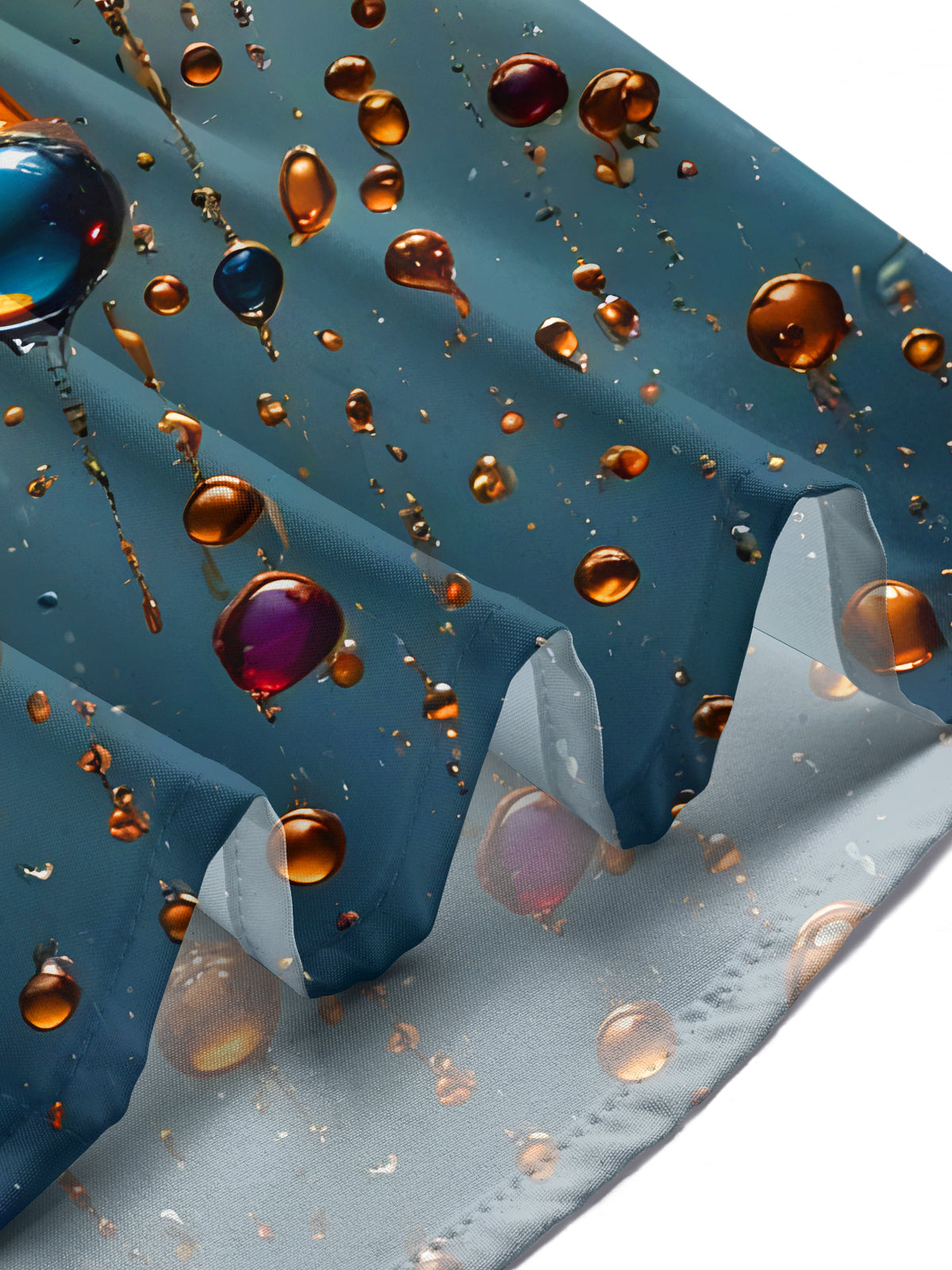 Water Drops Men's Pocket Short Sleeve Shirts