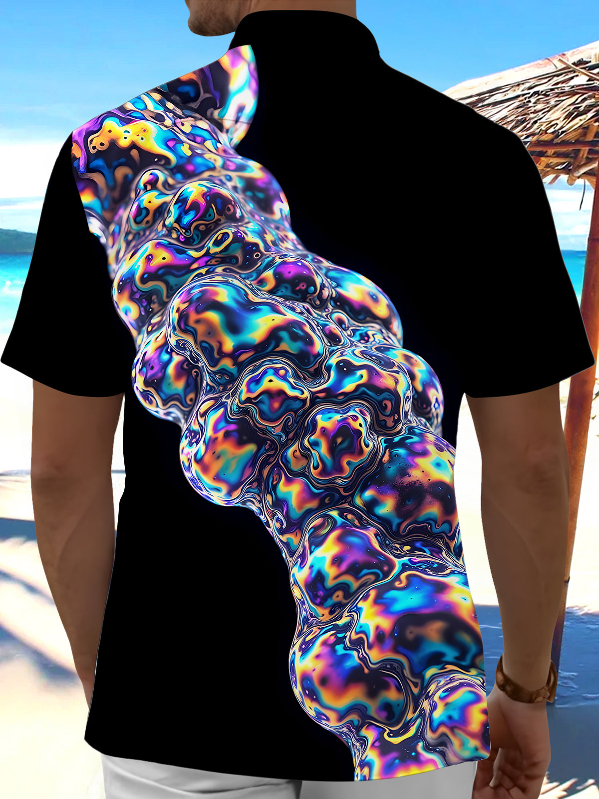 Bubble Men's Pocket Short Sleeve Shirts