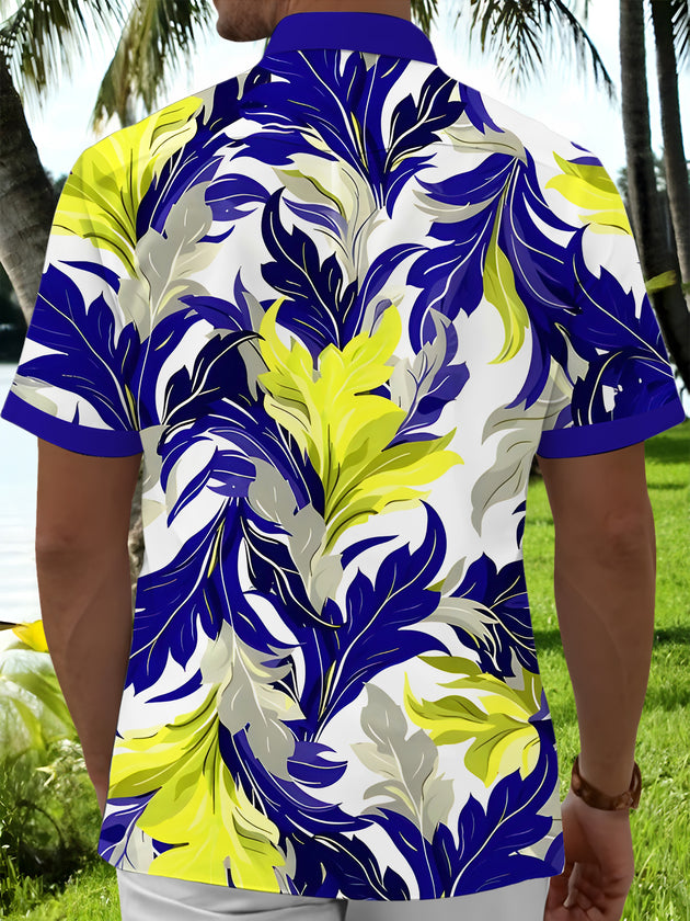 men's short sleeve shirt side view