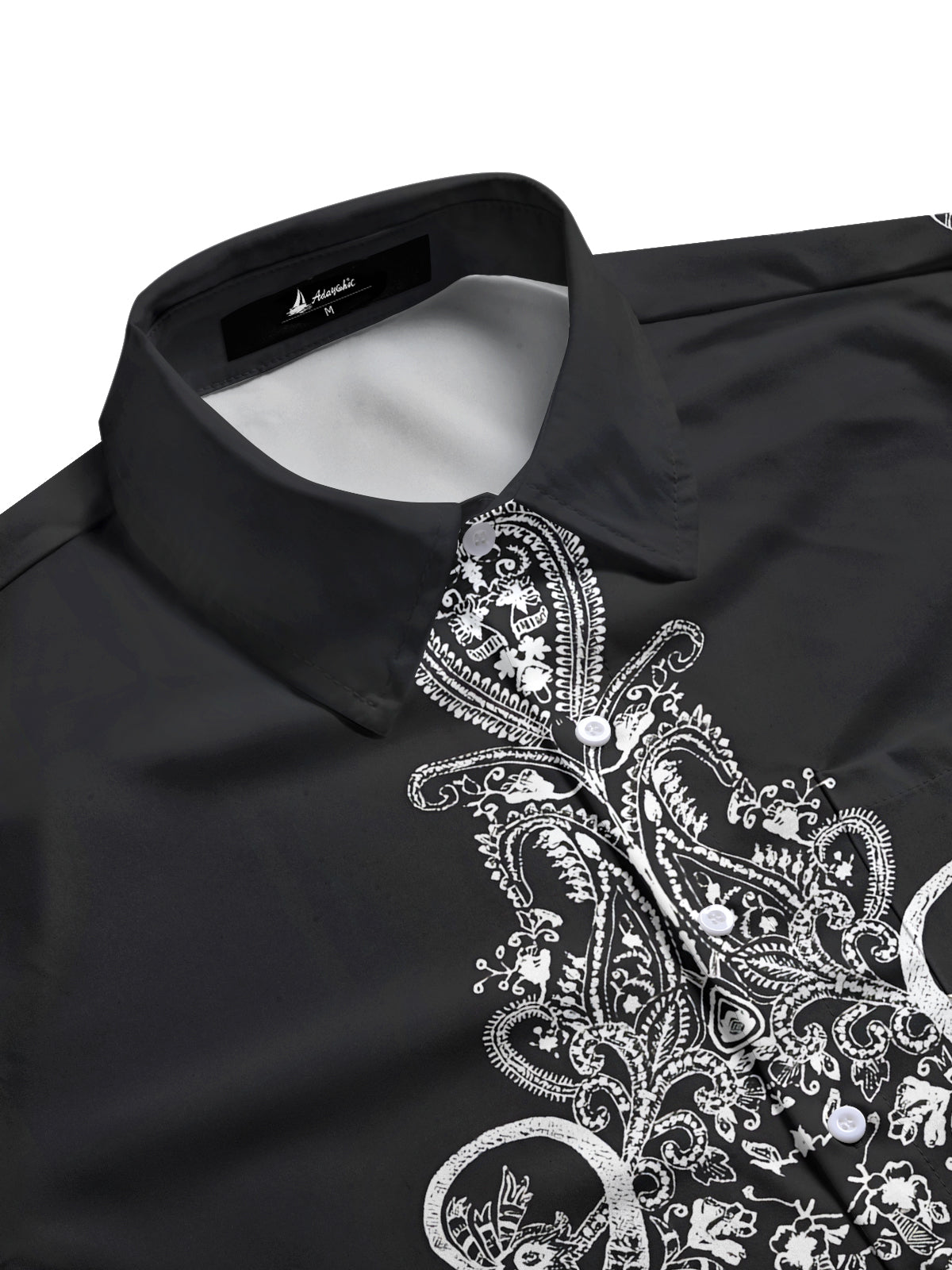 Floral Men's Pocket Short Sleeve Shirts