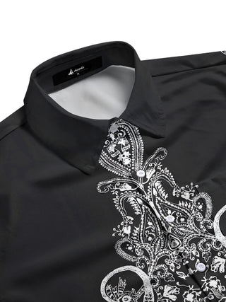 men's botanical shirt side view