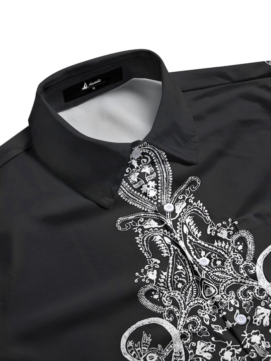 men's botanical shirt side view