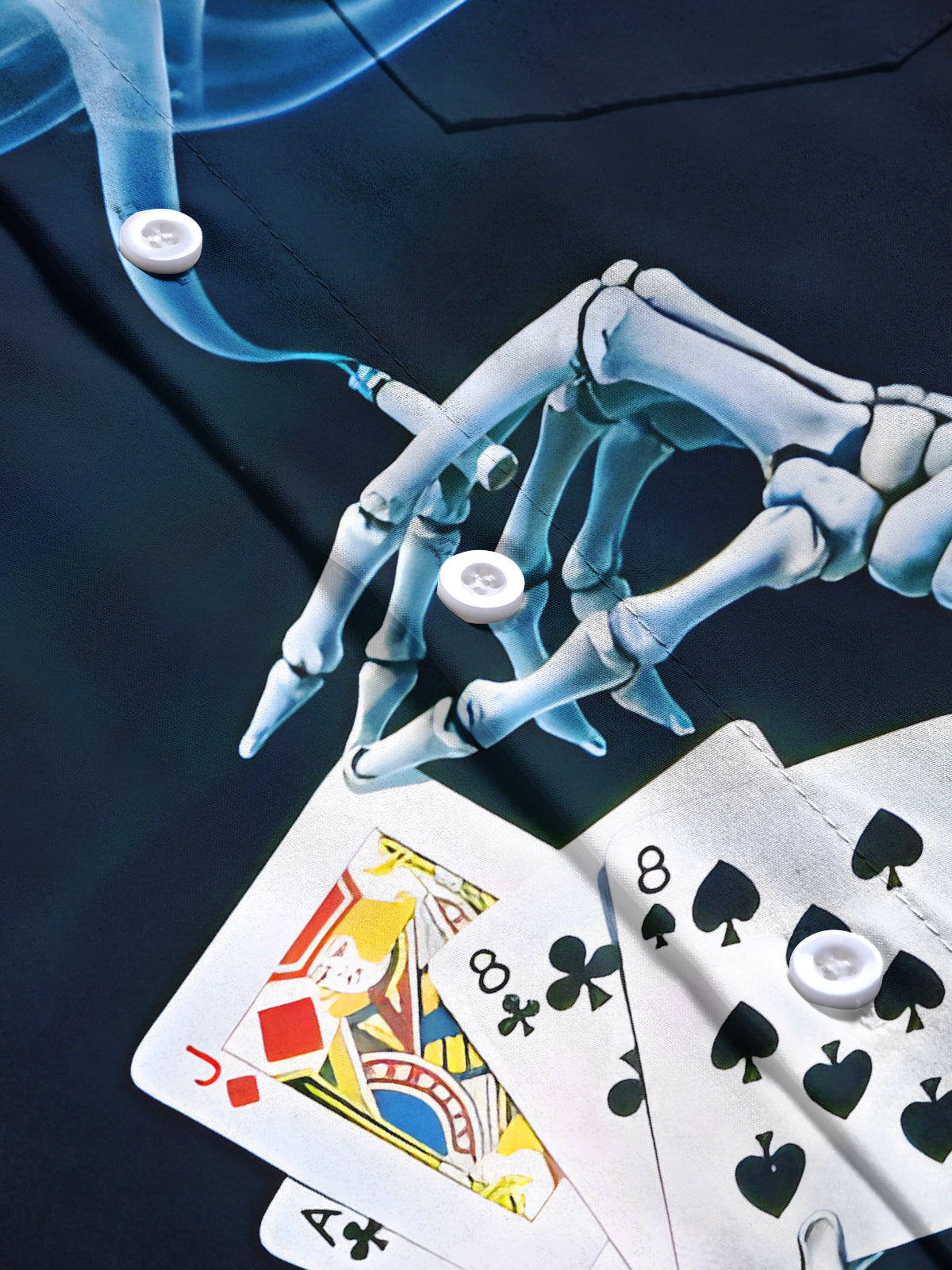 Poker Men's Pocket Short Sleeve Shirts