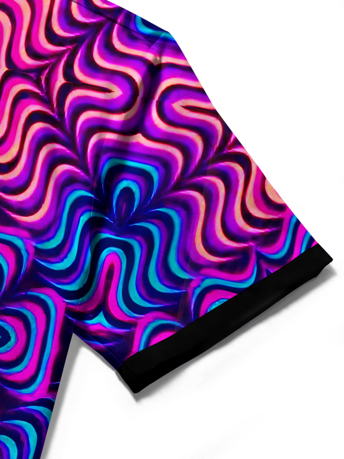 Hawaiian Abstract Geometry Men's Pocket Short Sleeve Shirts