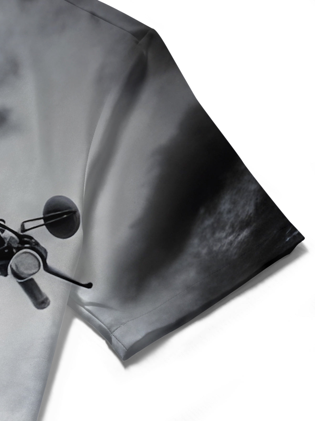 Motorcycle Print Men's Pocket Short Sleeve Shirts