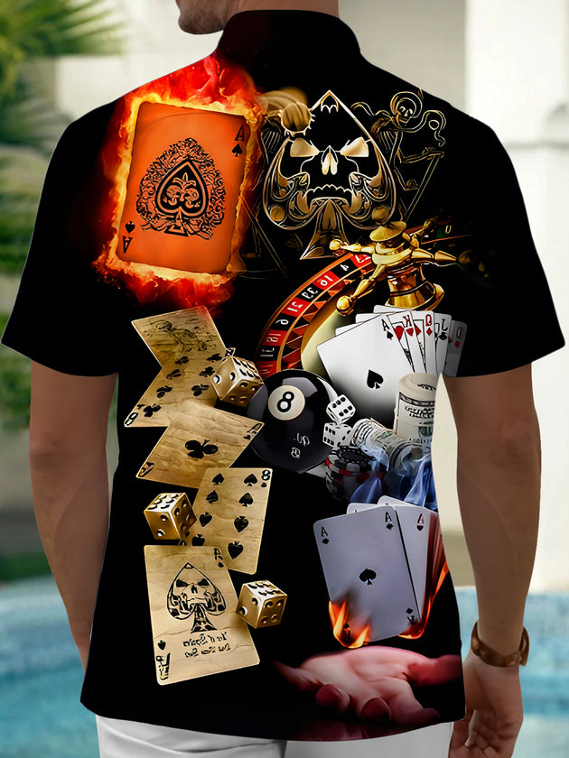 men's short sleeve shirt side view