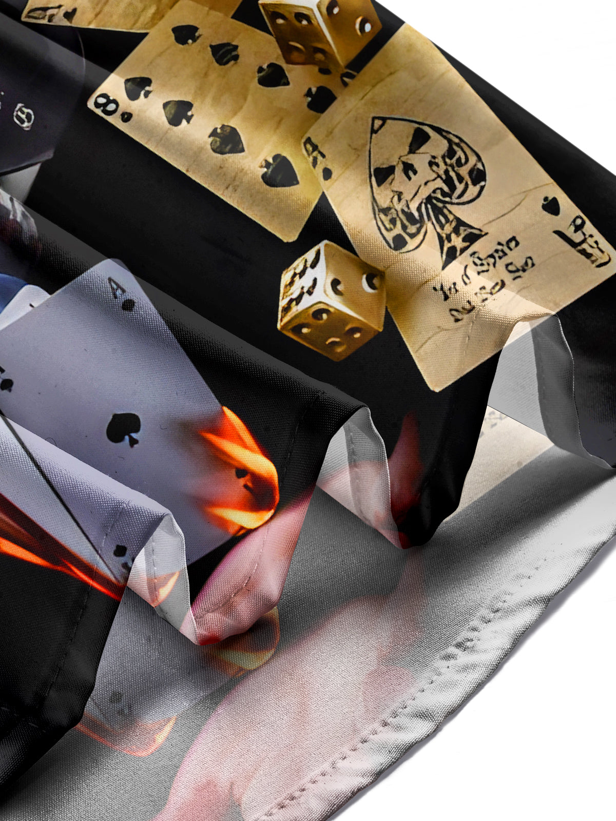 Poker Dice Men's Pocket Short Sleeve Shirts