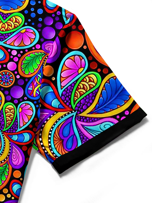 men's colorful Hawaiian shirt tropical beach vacation