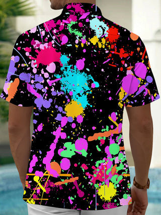 men's aloha shirt back view