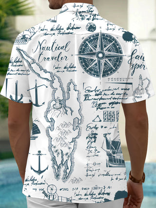 men's aloha shirt back view
