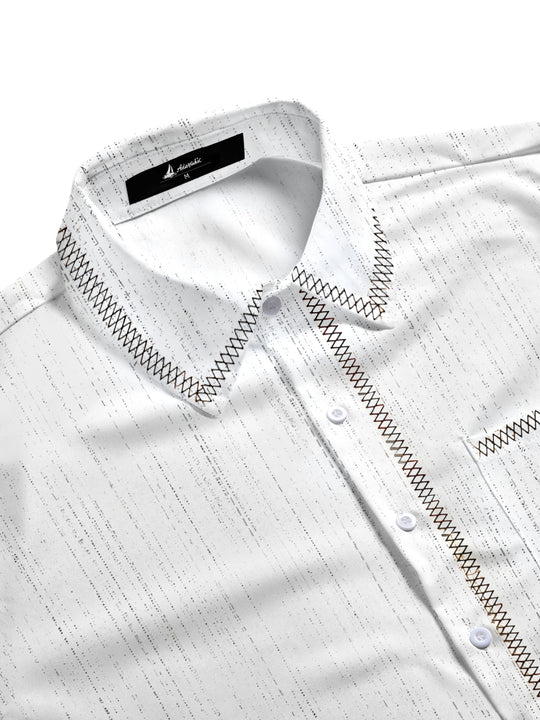 men's short sleeve shirt side view