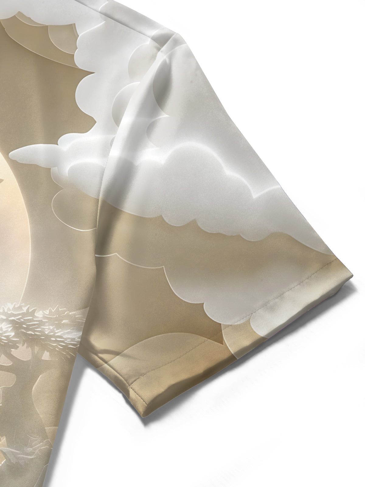 Landscape Art Print Men's Pocket Short Sleeve Shirts