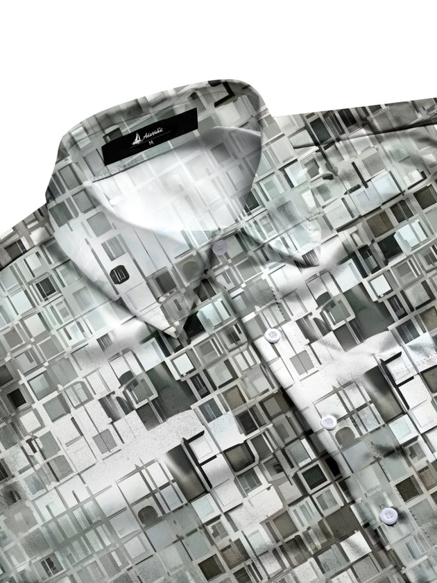 men's short sleeve shirt side view