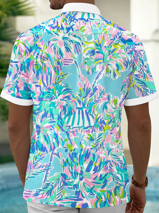 men's aloha shirt back view