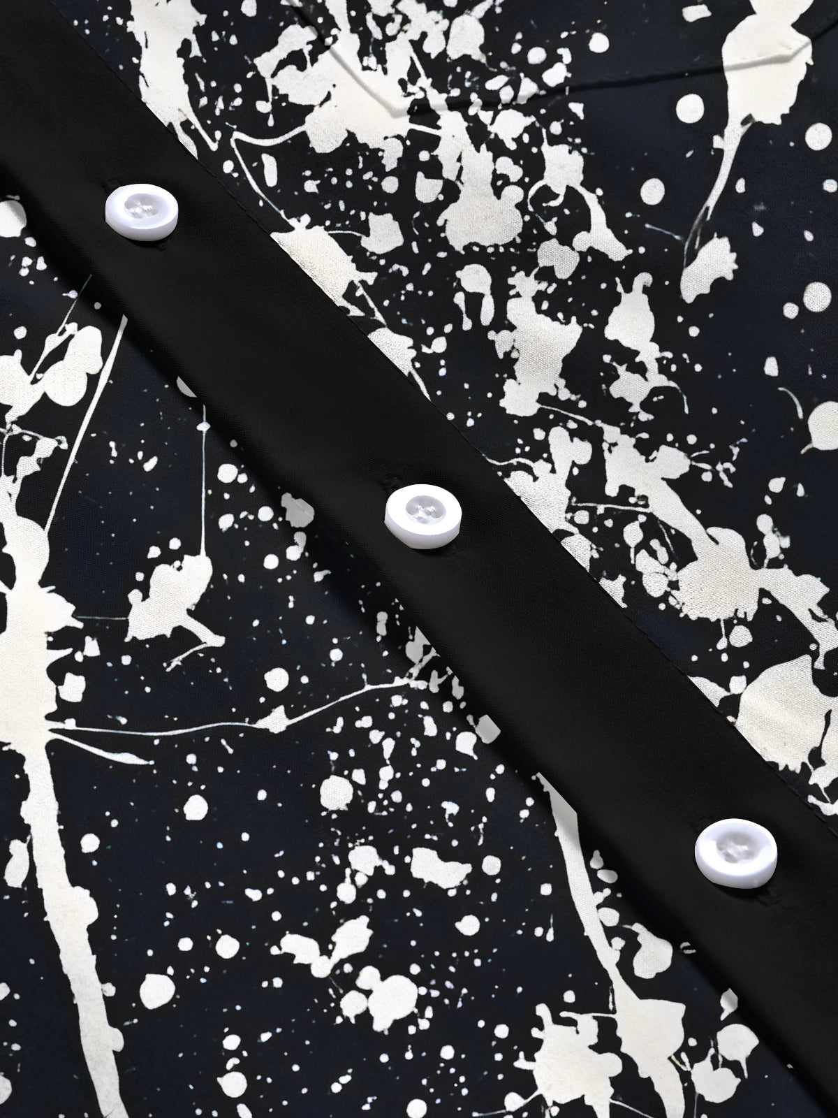 Tie Dye Abstract Lines Geometry Men's Pocket Short Sleeve Shirts