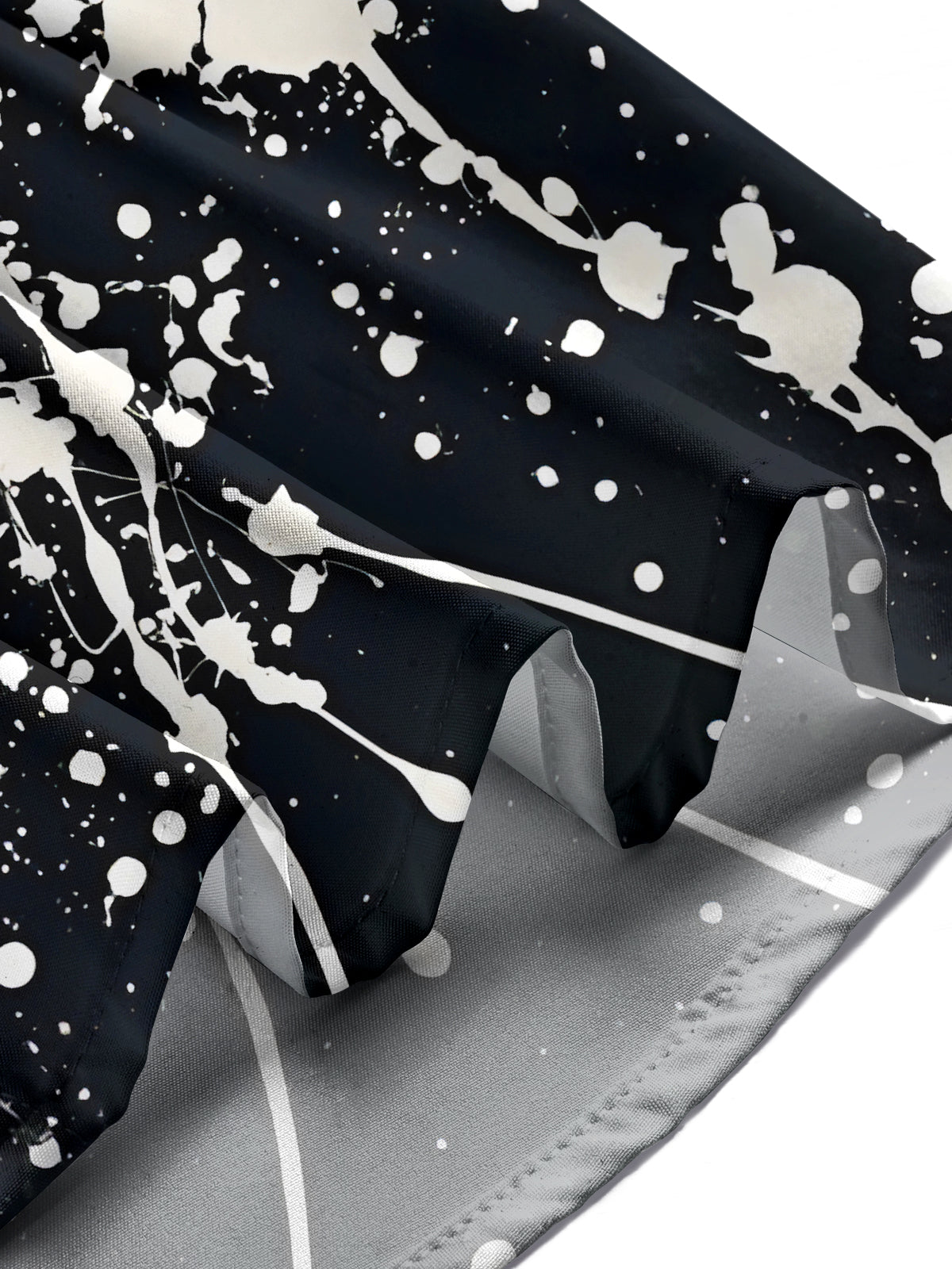 Tie Dye Abstract Lines Geometry Men's Pocket Short Sleeve Shirts