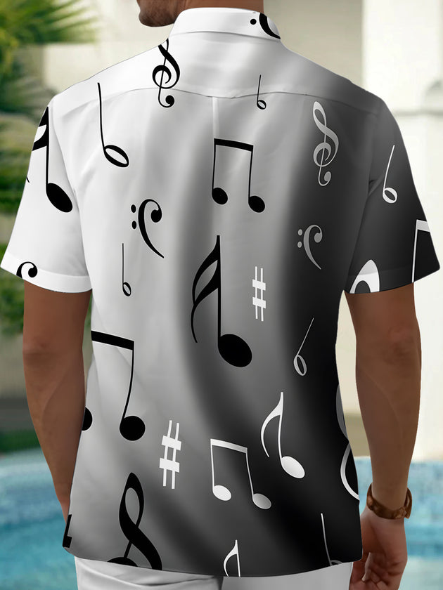 men's ombre effect shirt back view