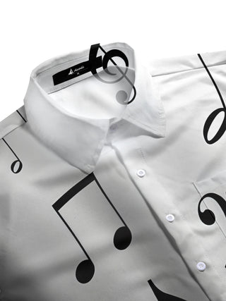 men's color fade shirt side view