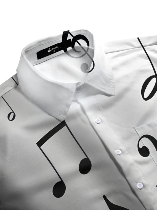 men's color fade shirt side view