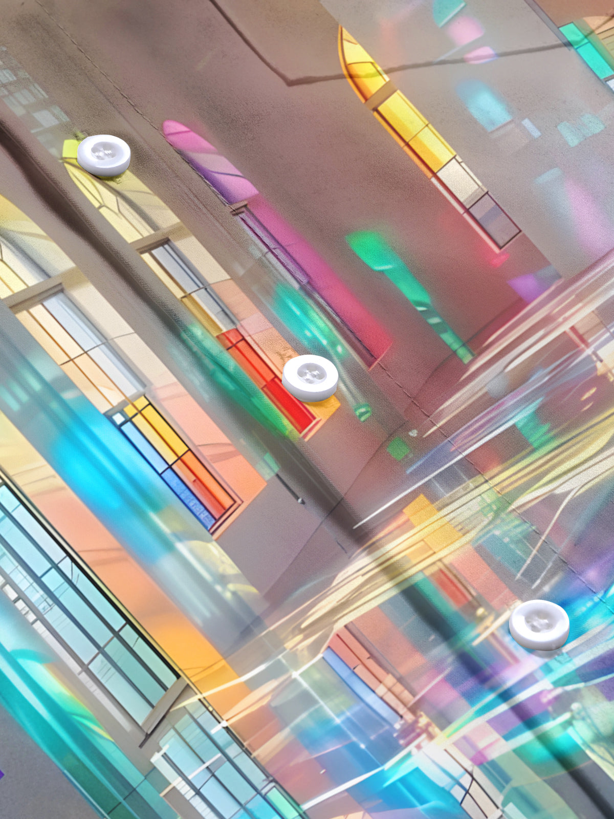 Window Print Men's Pocket Short Sleeve Shirts