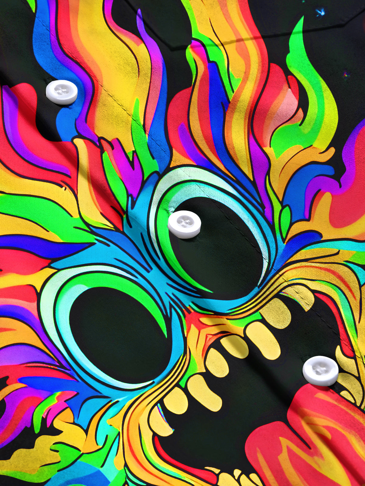 Funny Abstract Men's Pocket Short Sleeve Shirts