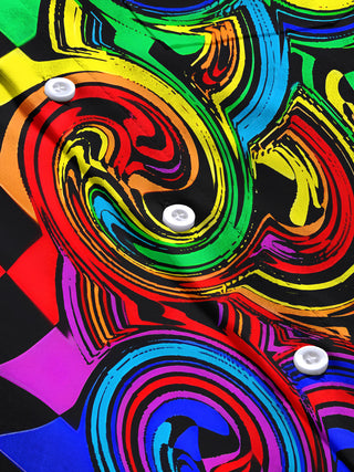 men's Hawaiian shirt close-up short sleeve