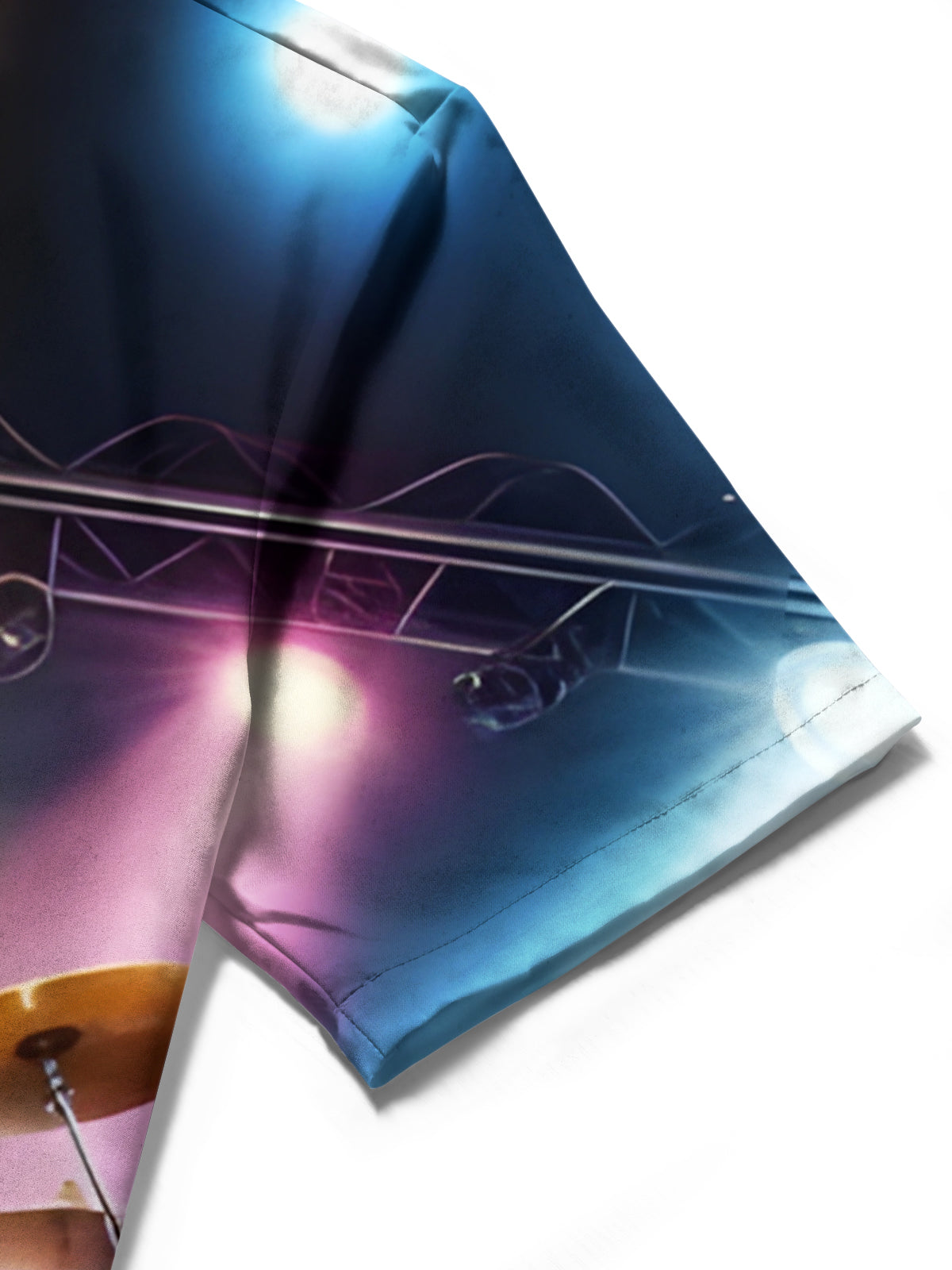 Rock Rooster print Men's Pocket Short Sleeve Shirts