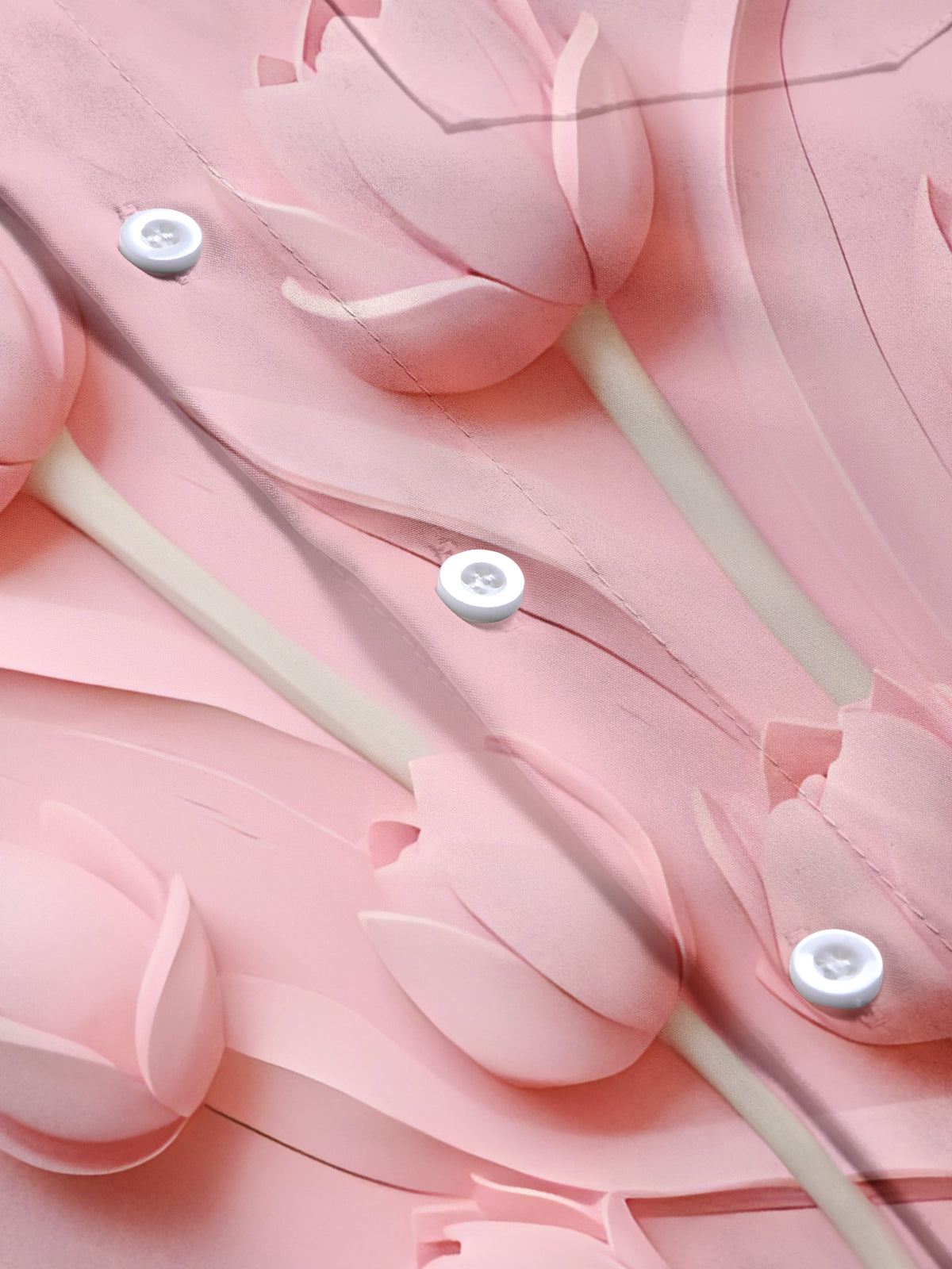 Floral Print Men's Pocket Short Sleeve Shirts