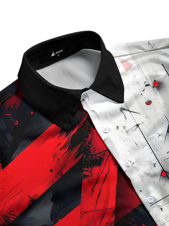 men's short sleeve shirt side view