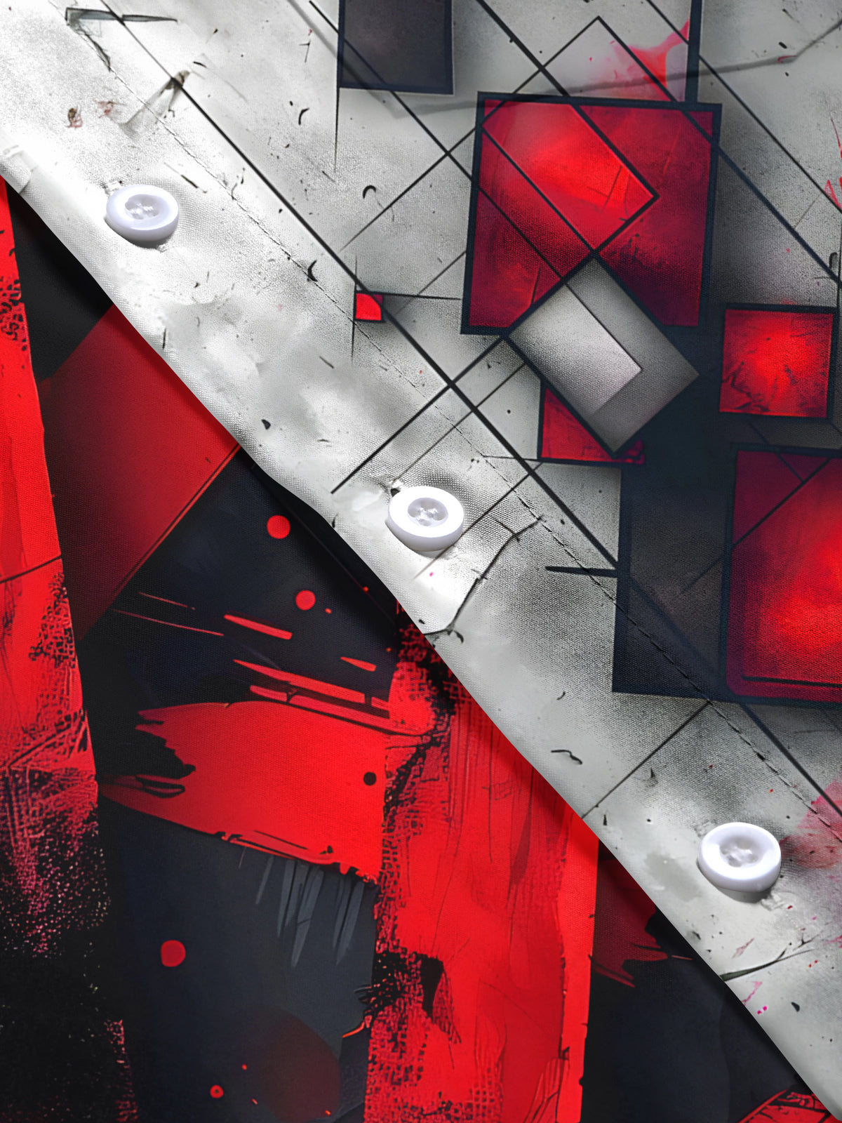 Geometry Men's Pocket Short Sleeve Shirts