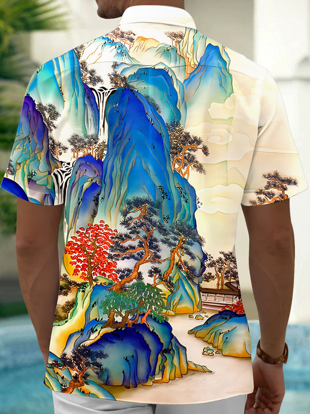 men's pocket shirt back view