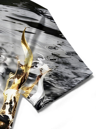 men's dragon print shirt summer vacation