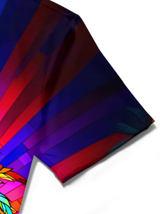 men's Hawaiian shirt close-up short sleeve