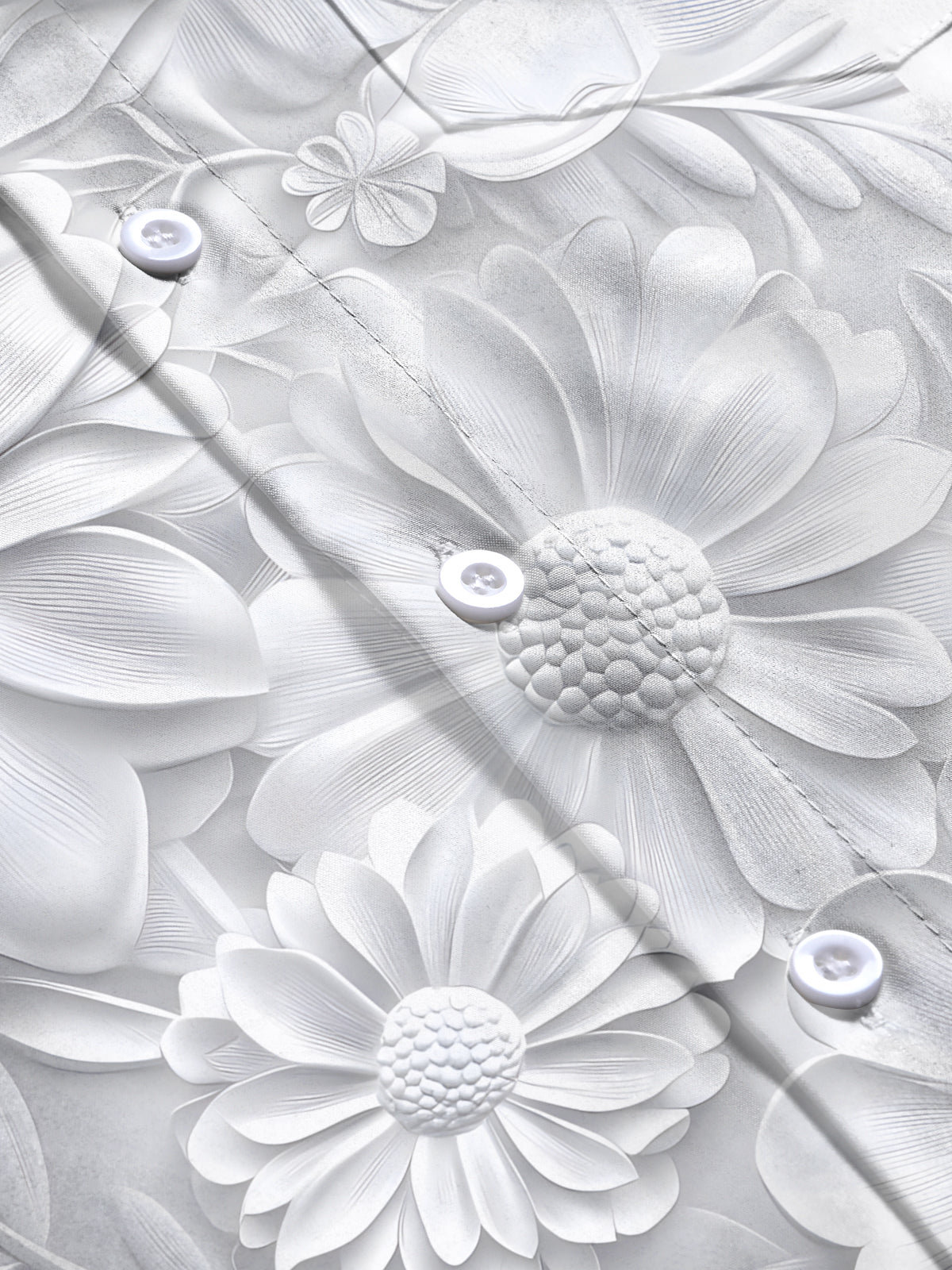 Floral Print Men's Pocket Short Sleeve Shirts