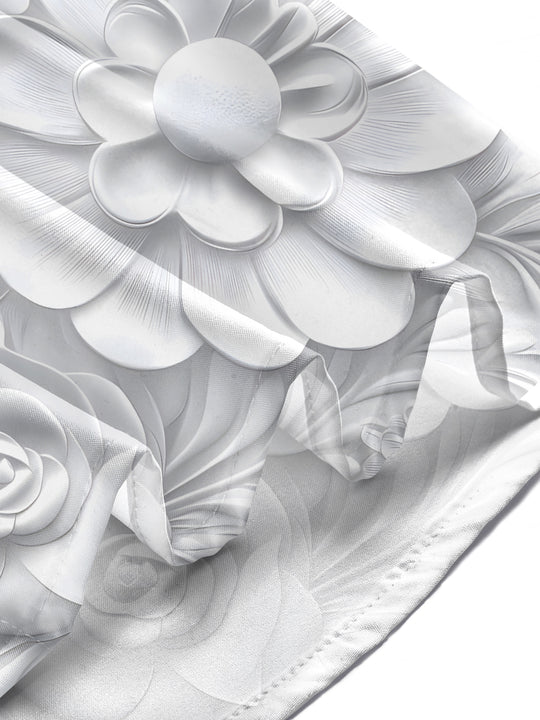 men's floral shirt close-up short sleeve
