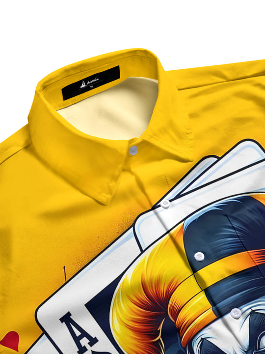 men's short sleeve shirt side view