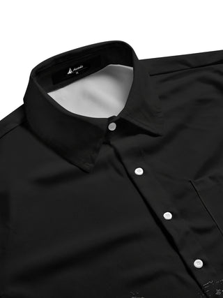men's baseball print short sleeve flat lay shirt