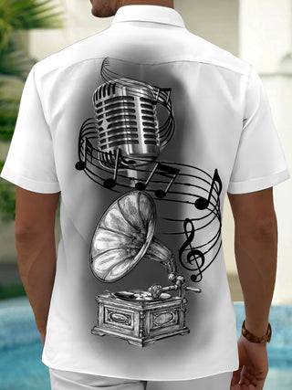 men's short sleeve shirt side view