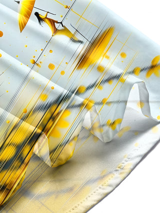 Men wearing floral short sleeve pocket shirt walking in park lifestyle