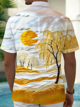 men's short sleeve shirt side view