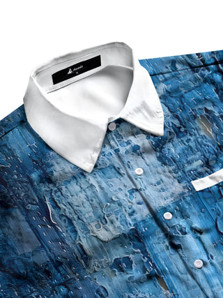 men's short sleeve shirt side view